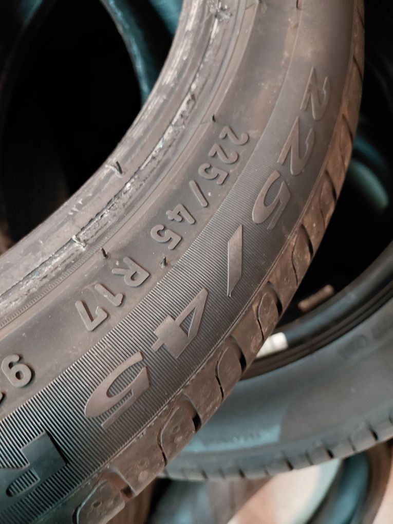 225/45/17"pirelli 1 бр.гума