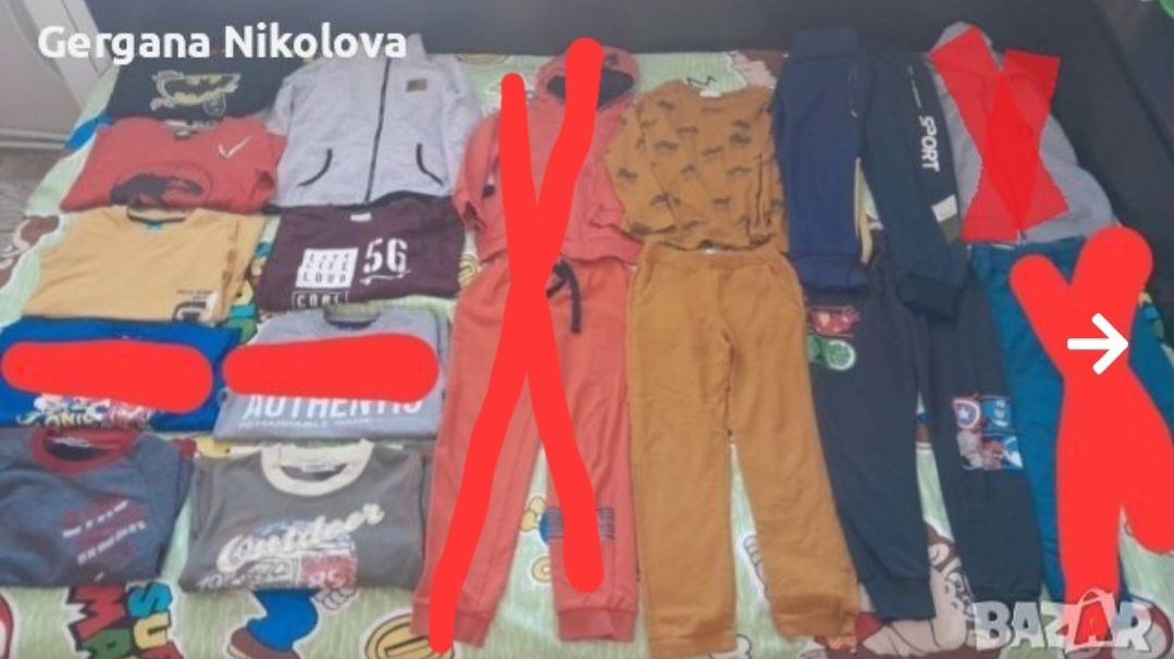 Детски комплекти, блузки 5-6г.