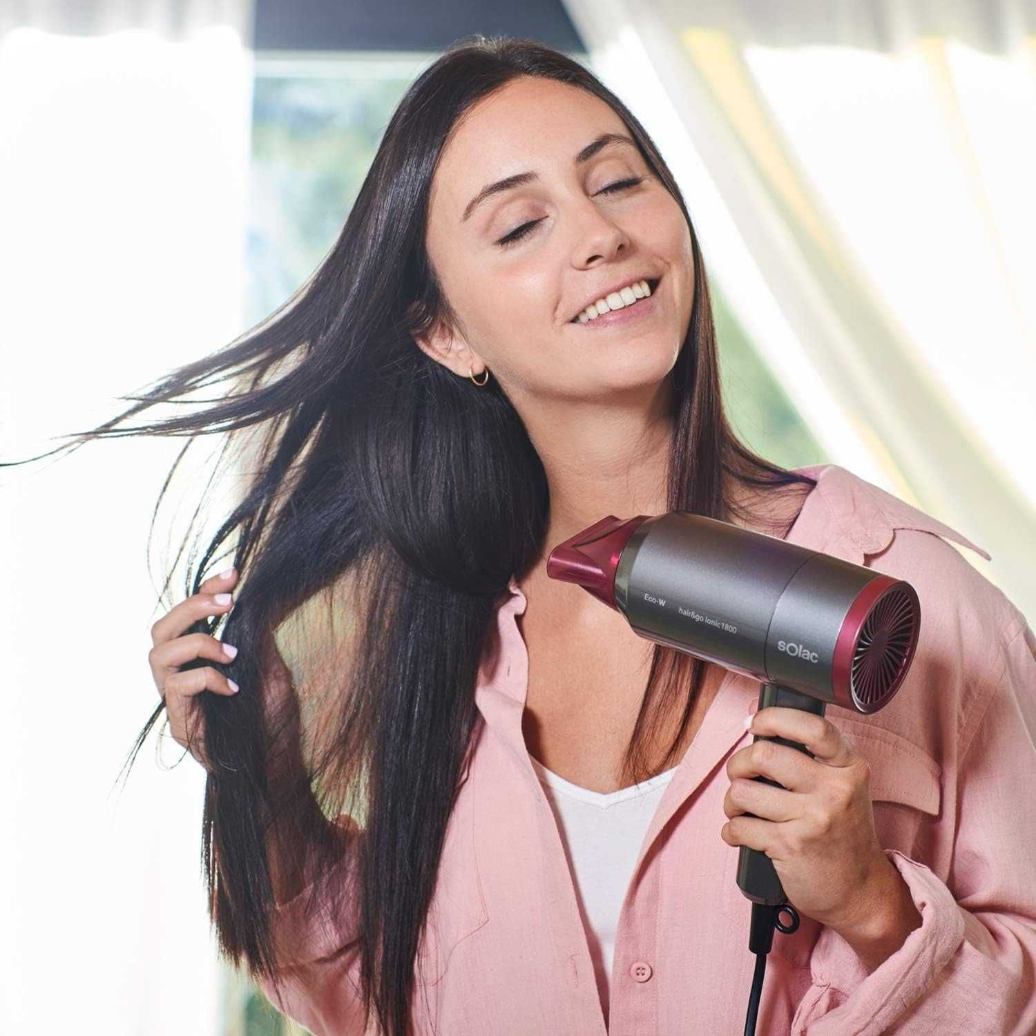 Сгъваем Ултралек Сешоар Solac Hair & Go Ionic 180, 1800W, Йонизация