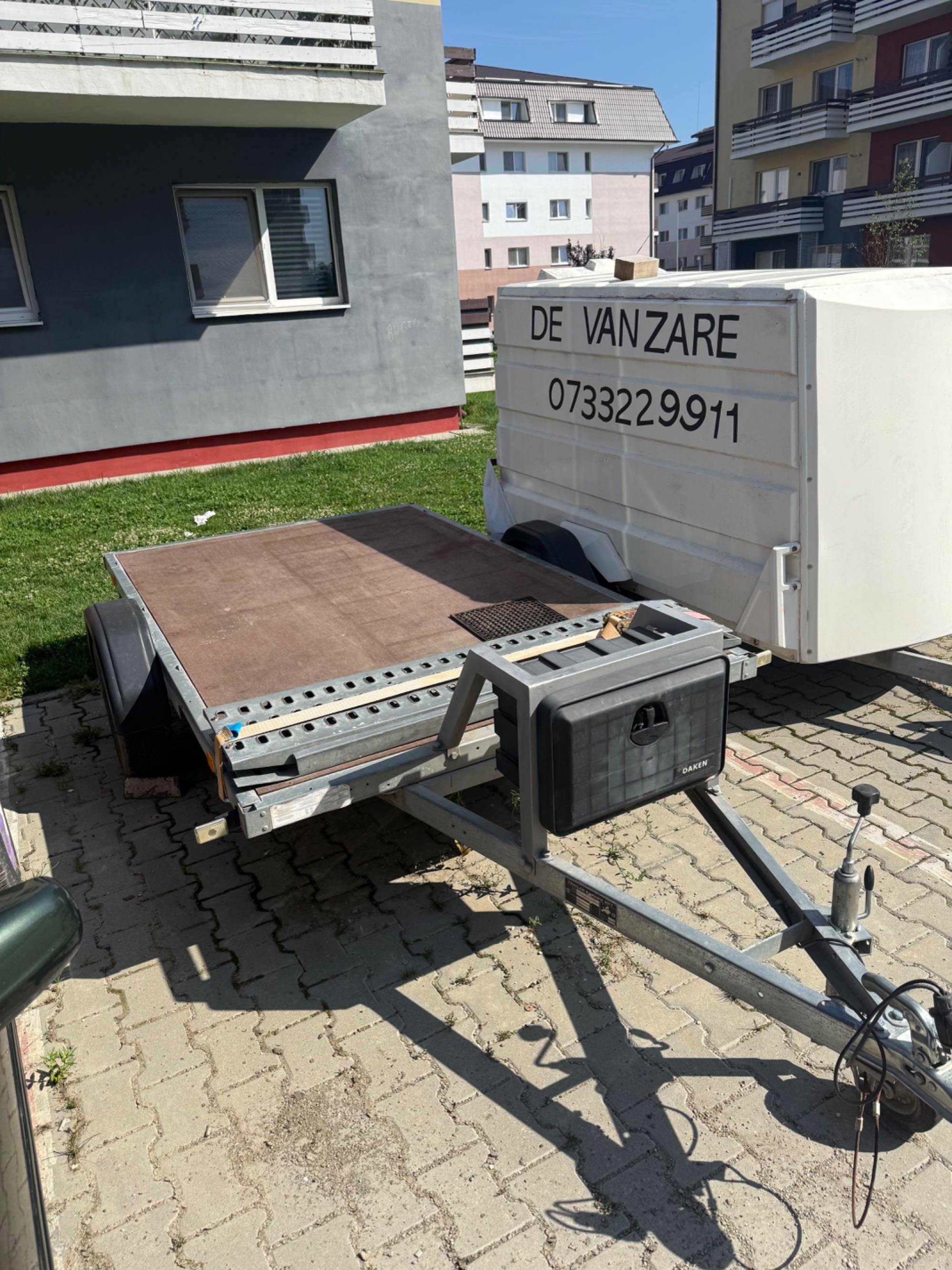 Remorcă 750 kg transport atv și moto