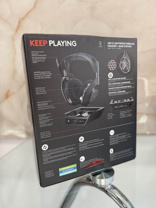 Casti Wireless Logitech Astro A50X Lightspeed statie de incarcare NOU