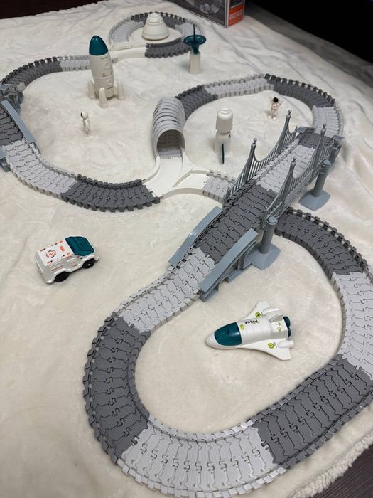Конструктор трасса подарок для детей 348деталей трассы