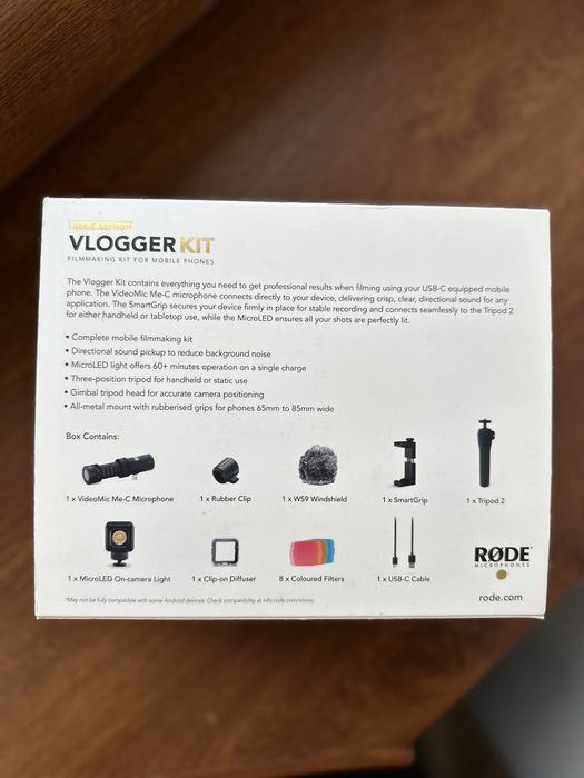 Rode Vlogger Kit / kit de vlogging cu microfon Rode VLOGVMML USB-C