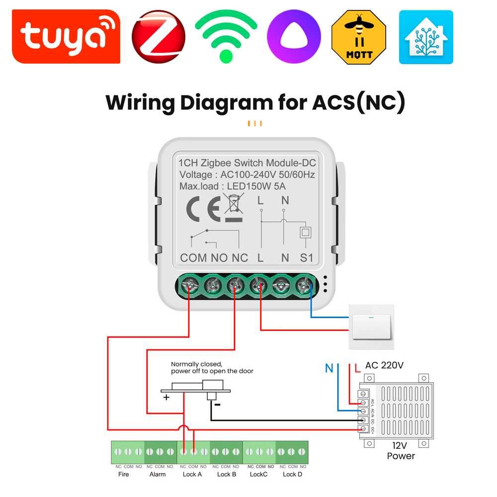 Умный Реле - Сухой контакт - WiFi/ZigBee