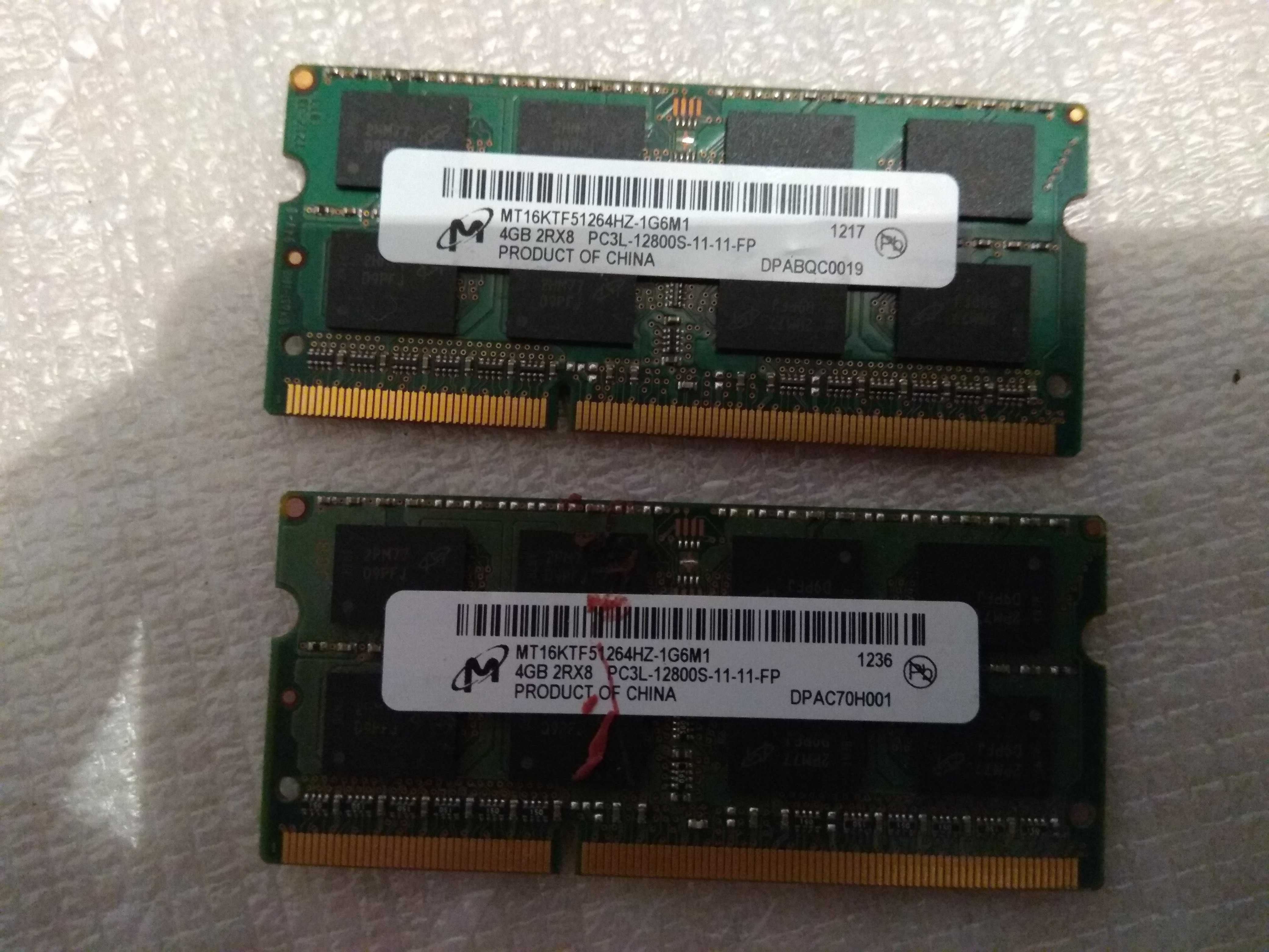 Продам ОЗУ MT 4GB 2Rx8 DDR3  (12800). 7000 тг.