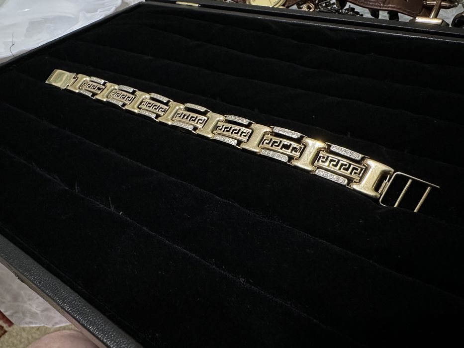 Золотой браслет эксклюзивный мужской бриллианты