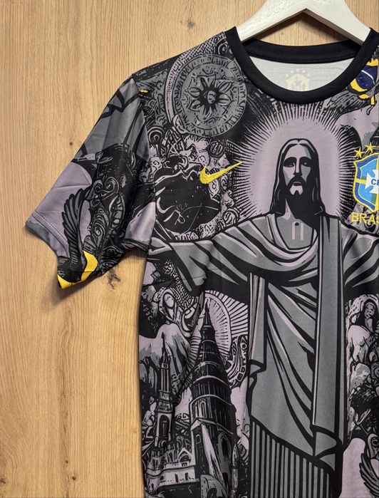 Tricou fotbal Jesus Brazil - Pele