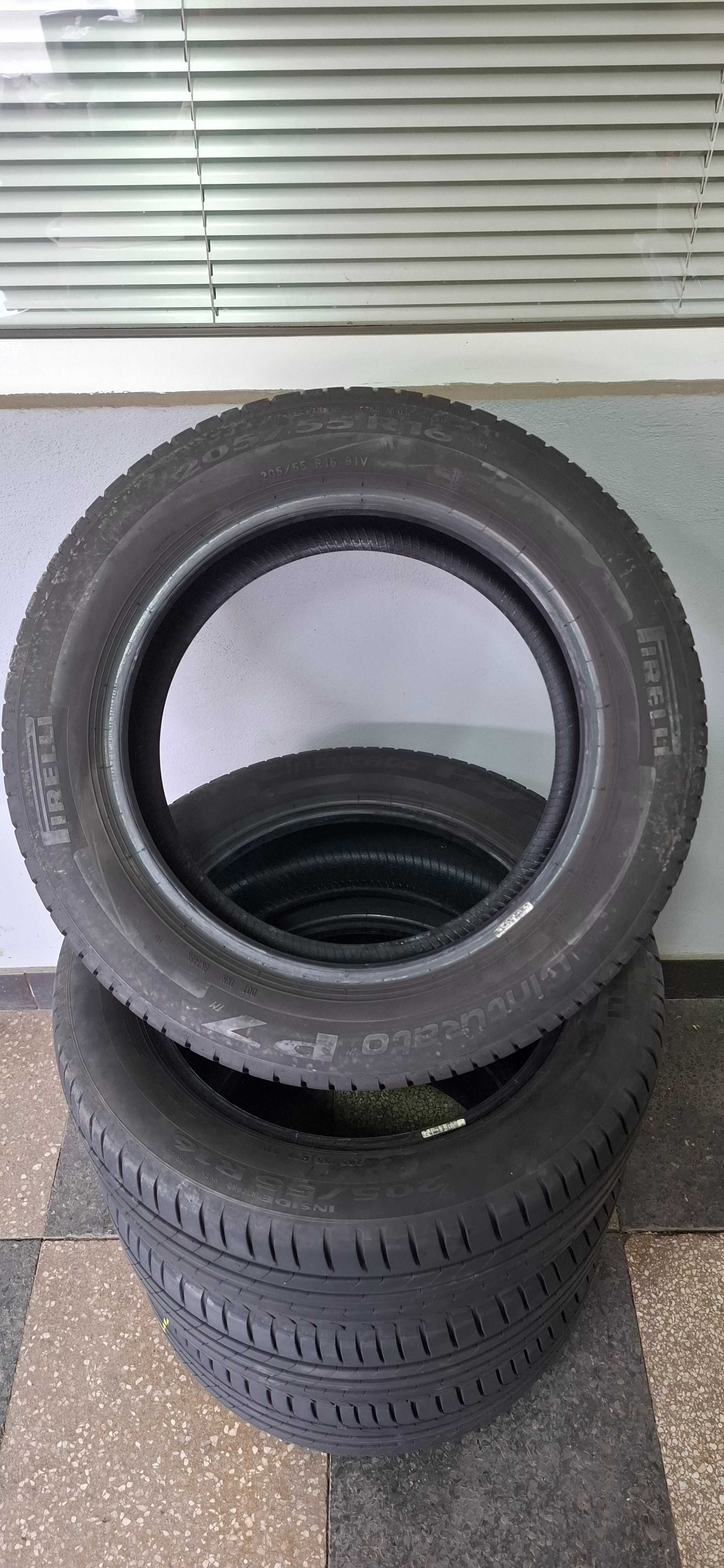 4бр. 205/55/16 Pirelli 6mm грайфер, дот 20г. Безплатен монтаж