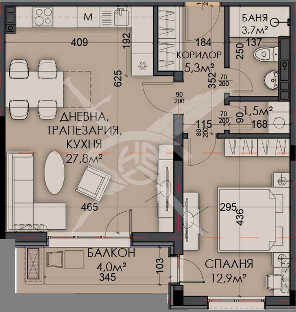 Тристаен апартамент в кв.Виница - 426-15266