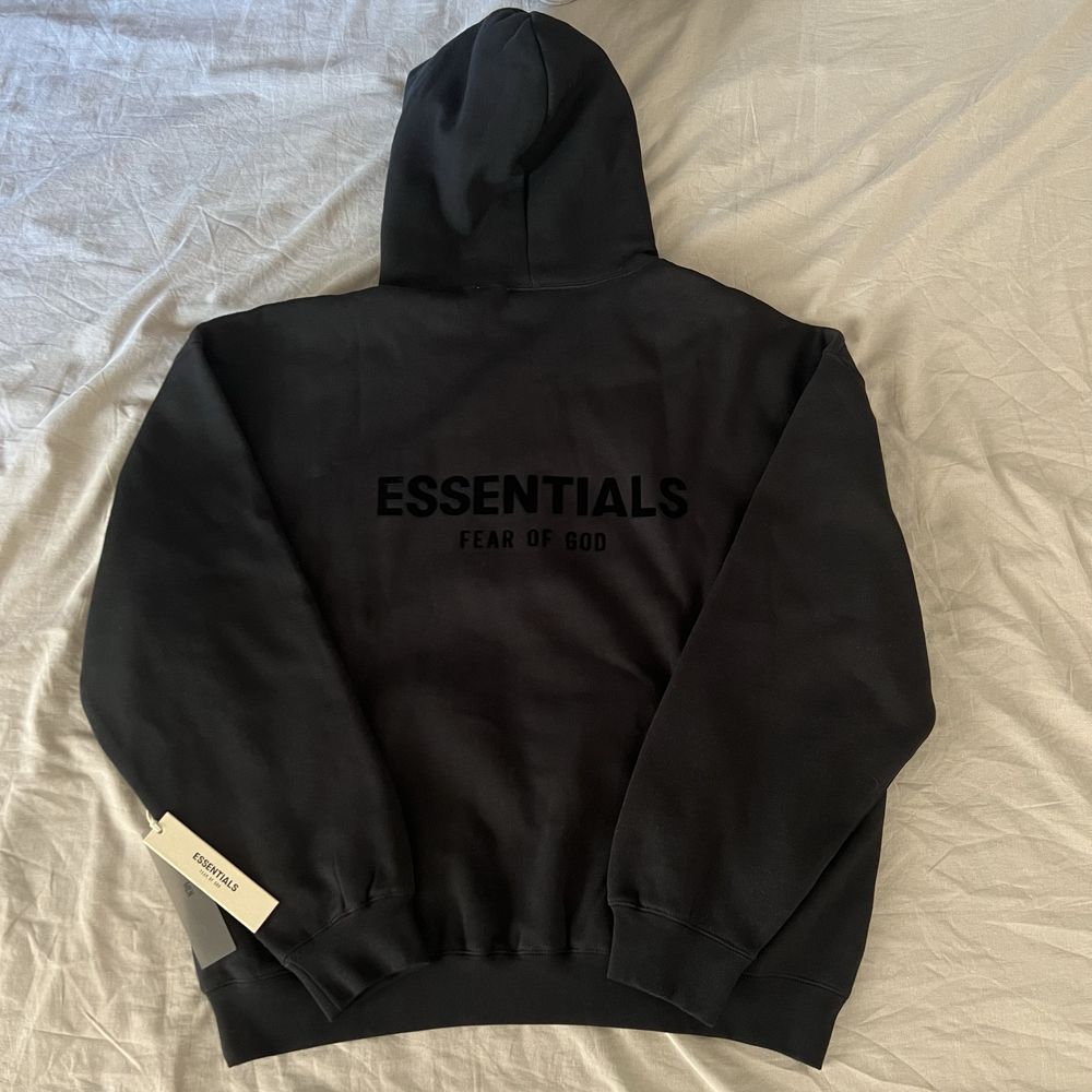 Черно Горнище Essentials Fog