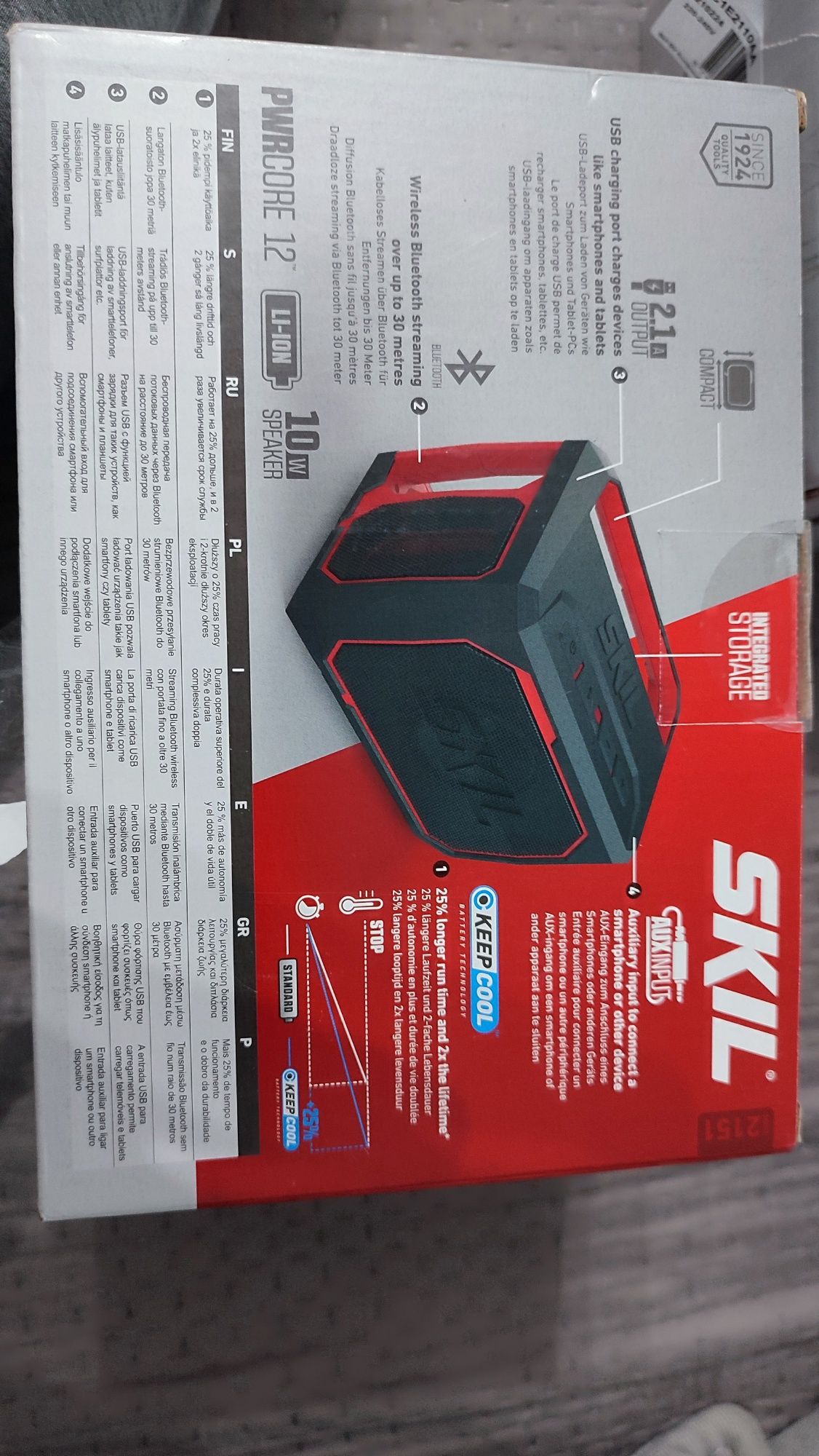 Boxa portabila activa Skil ,, 10 W, Bluetooth, USB, Aux in