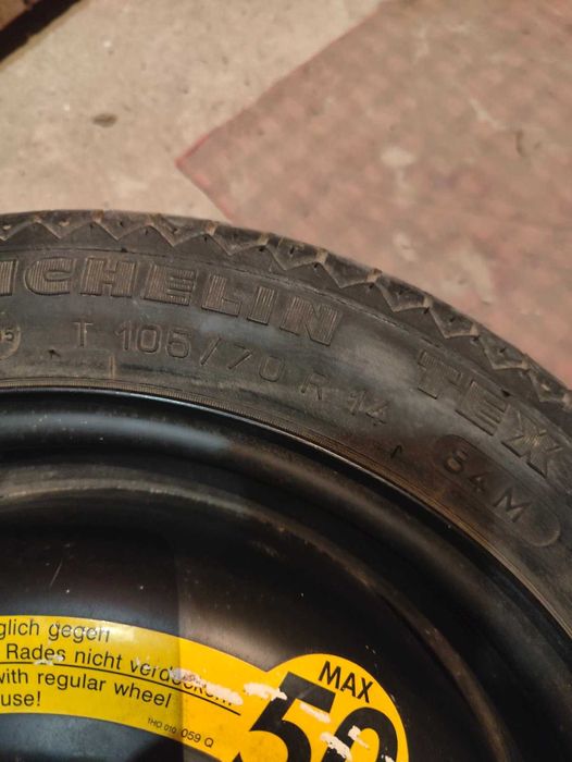 Резервна гума тип патерица 4х100