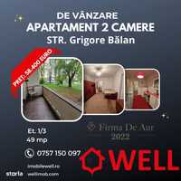 De vânzare apartament cu 2 camere, pe strada Grigore Balan