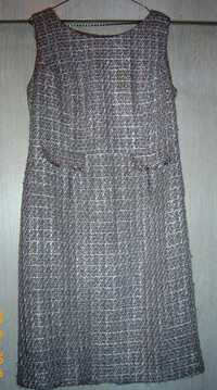 Твидовое платье в отличном состоянии, 44-46 размер, без рукав 5000 т
