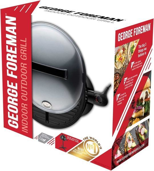 ПРОМО 2г Гаранция Нова Мощна Скара Барбекю Грил George Foreman 2400W