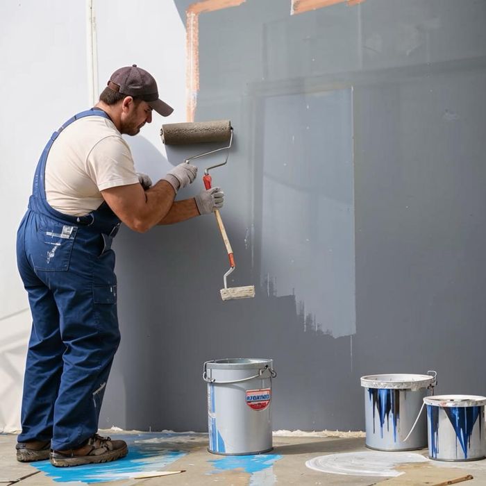 Серая акриловая краска 32000 за 1 кг