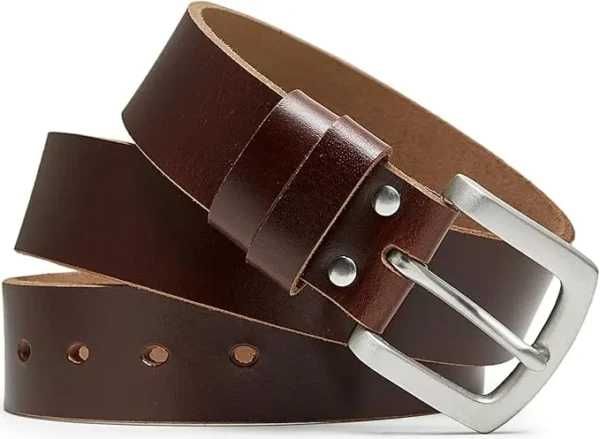 Curea bărbati din piele naturală de bivol, stil vintage rustic