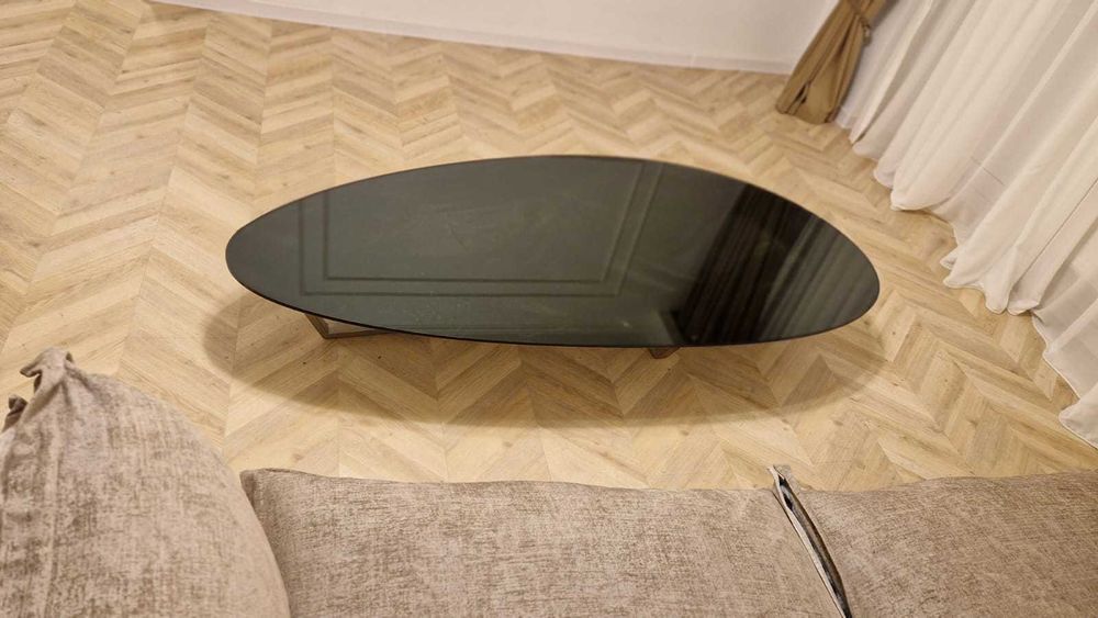Masa sticla securizata Natuzzi Italia