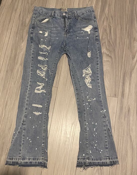 Gallery dept ripped flared jeans