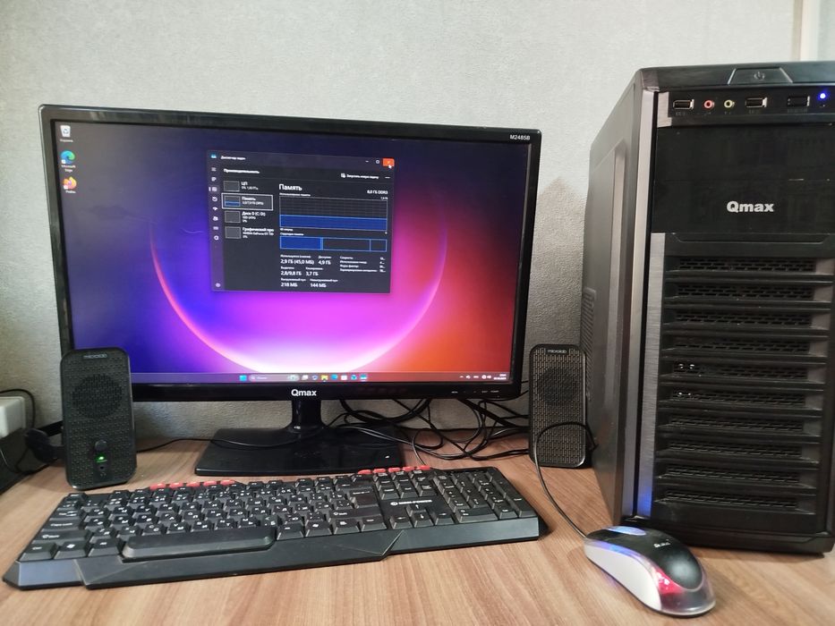 продается пк для нетребовательных игр работы и учебы