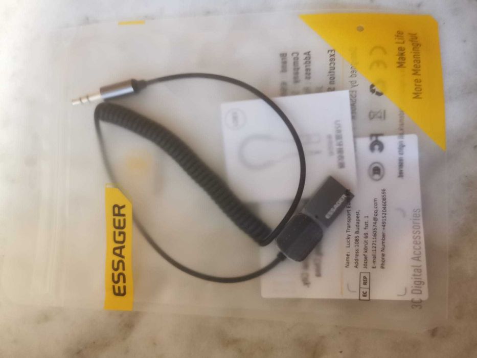 Adaptor Modulator Bluetooth USB jack 3.5 receiver Auxiliar