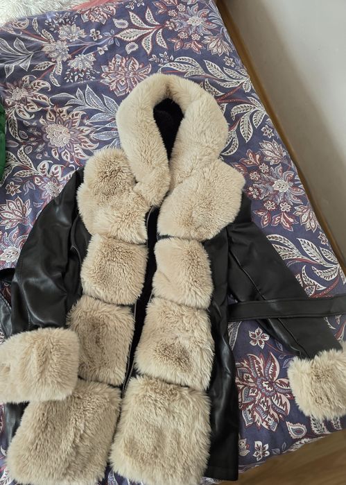 Дамско яке с пух, размер Л- ХЛ