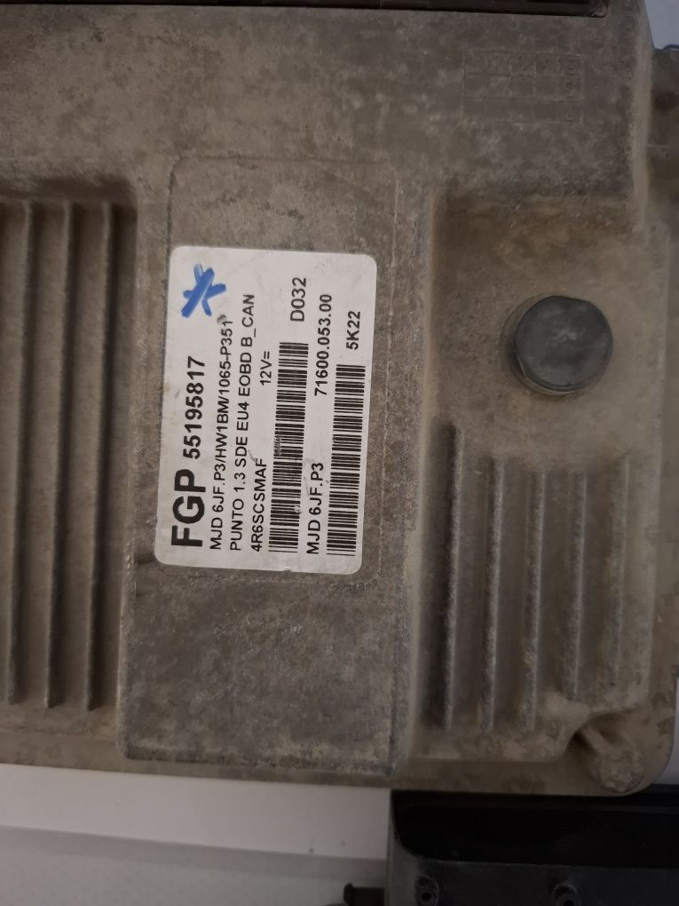 Calculator ECU Motor Fiat Punto / Grande Punto Doblo 1.3 jtd diesel