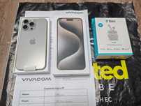 ***90% КАТО НОВ 256GB iPhone 15 Pro Max Гаранция Vivacom '25 Natural