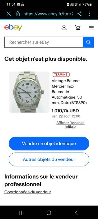 Baume & Mercier Baumatic dama