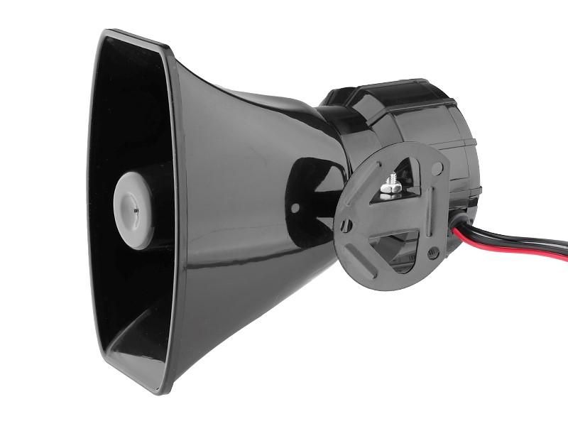 електронна сирена с мегафон, 7 тона тип гарга carmotion 58603