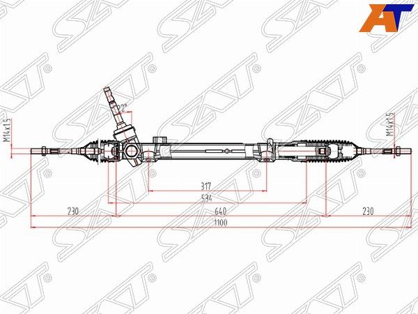 Рейка рулевая Nissan Qashqai