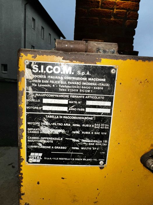 Rulou compactor vibrant SICOM Italia perfect functional