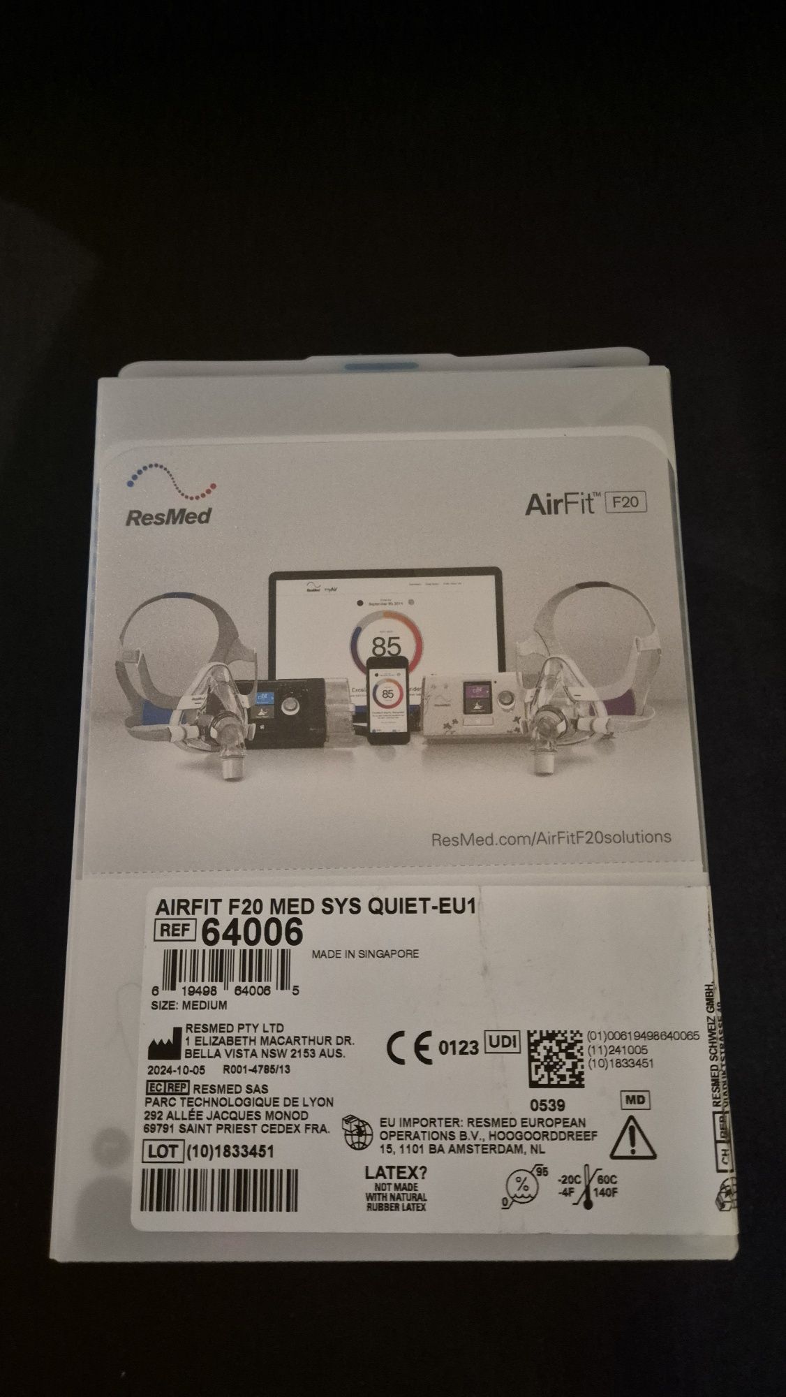 Маска Resmed AirFit F20 S/M
