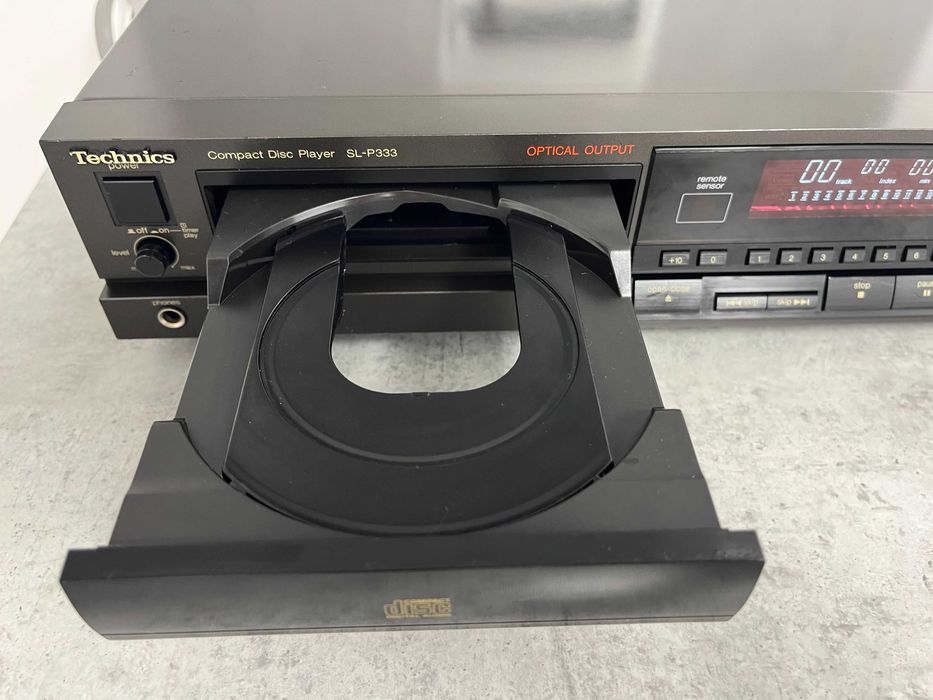 Technics SL-P 333, CD player, optical output, digital, Made in Japan
