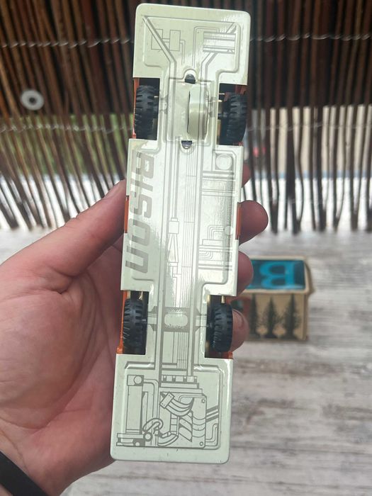 Jucarie Veche GDR Bison Turbo Autocar Bus Plastic