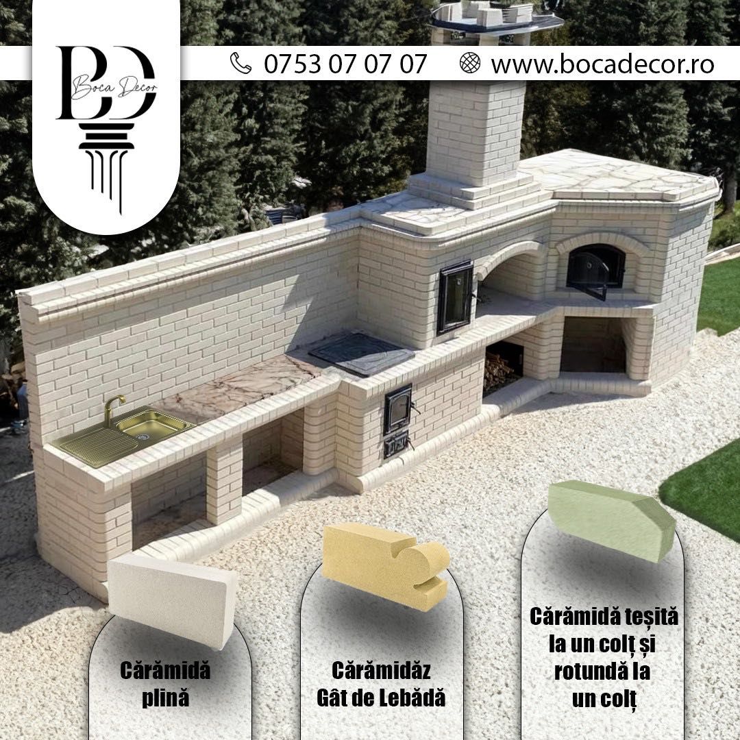 Cărămidă - PRET PRODUCATOR pentru grătare de curte,seminee,garduri,etc