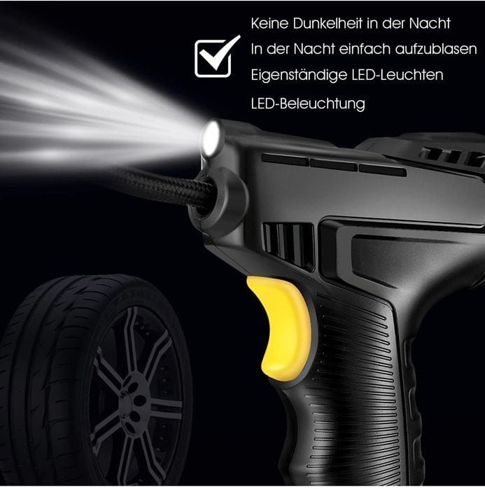 Pompă electrică de aer cu baterie de 2000 mAh