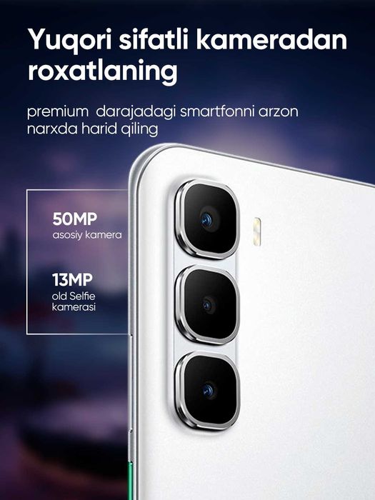 Смартфон Honor X6c, 6+256 ГБ, с 120 Гц экраном, 5300 мА/ч батарея
