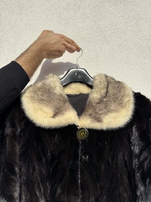 Haina de blana naturala din nurca, palton