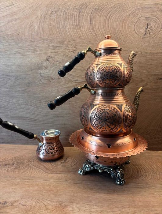 Чайник ориенталски стил, джезве, мед, ръчна изработка