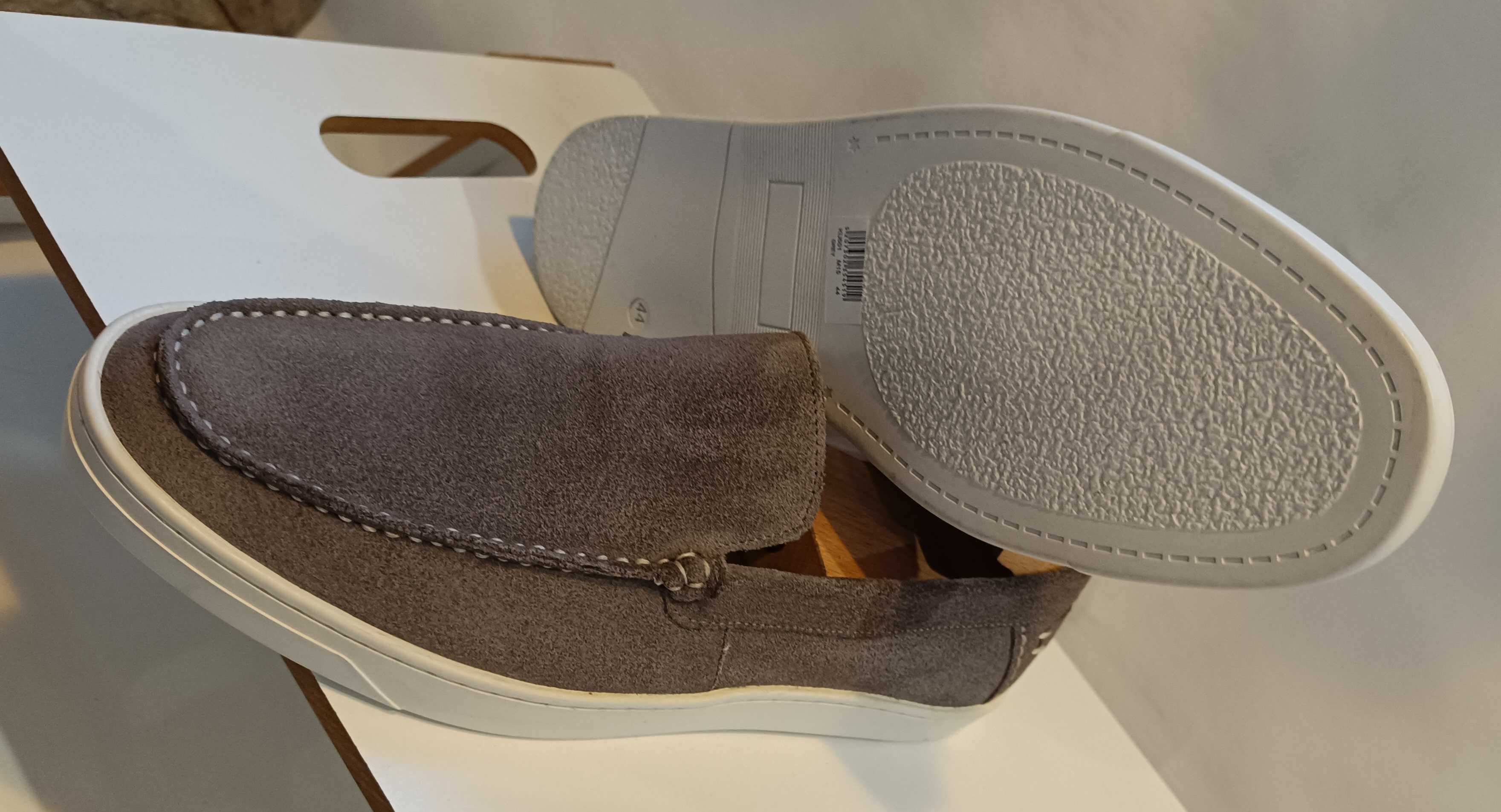 Pantofi sport casual 44 slip on Migato NOI piele naturala moale