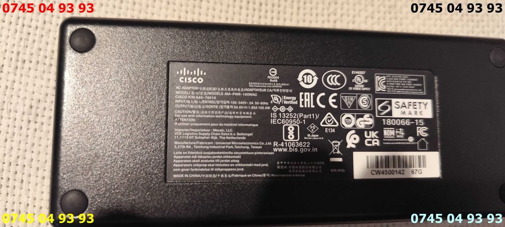 alimentator incarcator cisco 54V 1.85A ptr trotinete biciclete