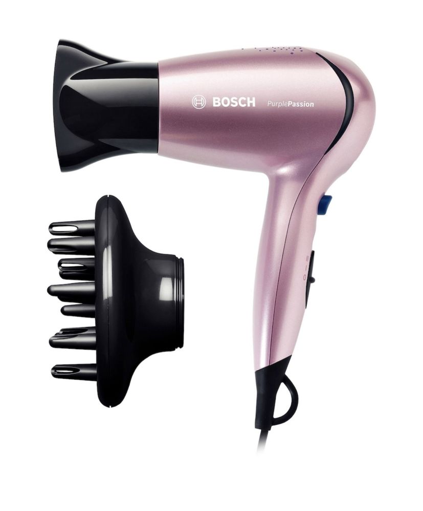 Uscator BOSCH Purple Passion PHD3304, 1600 W, 2 Trepte, Roz