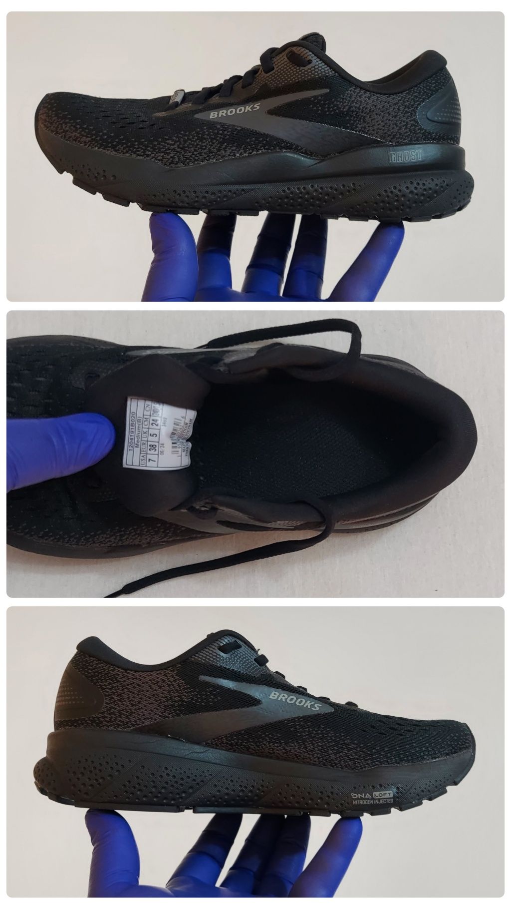 Pantofi sport BROOKS GHOST 16 Gore Tex, adidași nr. 38 EU unisex