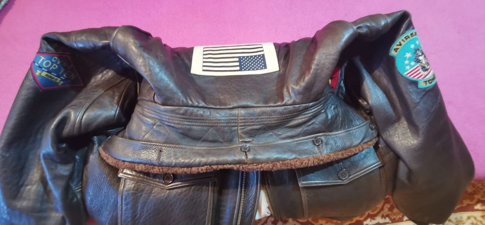Geaca piele AVIREX G-1 TOP GUN U.S Navy Aviator Pilot Vintage 80"