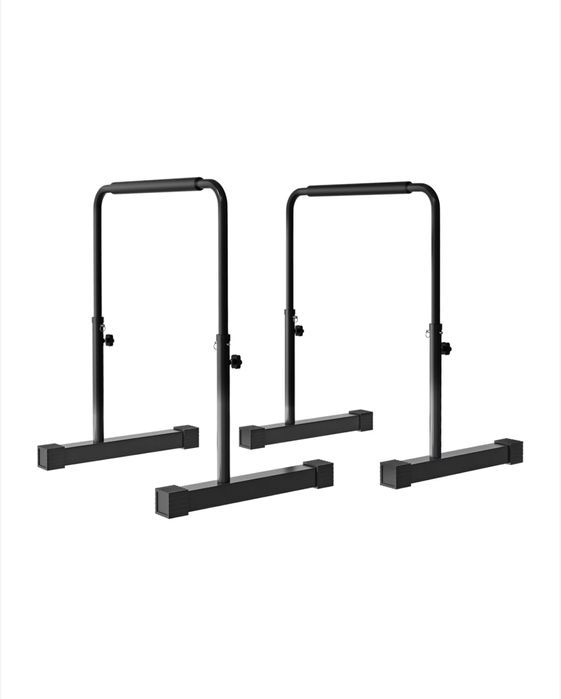 Успоредка 2 щанги за Dip SPORTNOW, регулируеми, черни, 70x50x80-105 см
