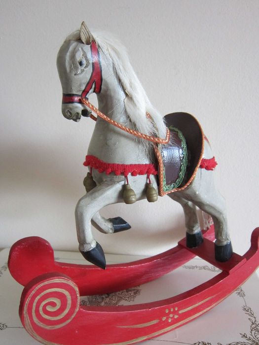 cadou rar Craciun 3 Caluti din lemn superbi antici Germania handmade