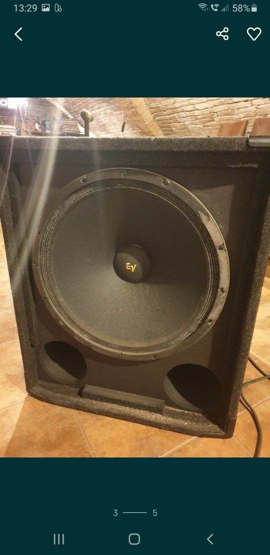 Boxe pasive basi Behringer B1800X/Omnitronic nkb215 active