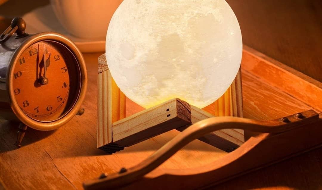 3d moon lamp padarka