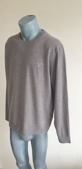 Gant Wool Knit Embroidered  XL/ НОВО!  ОРИГИНАЛ! Мъжки Вълнeн  Пуловер